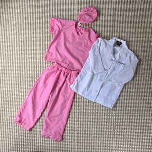 Kids Dress Up Medical Scrubs and Dr. Coat